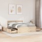 vidaXL Bett mit Schubladen und Matratze 140x200 cm Massivholz Kiefer vidaXL Bett mit Schubladen und Matratze 140x200 cm Massivholz Kiefer