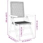 vidaXL Gartenstuhl Verstellbar 6 Stk. Grau Poly Rattan Massivholz vidaXL Gartenstuhl Verstellbar 6 Stk. Grau Poly Rattan Massivholz