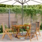 vidaXL Gartenstuhl Verstellbar 4 Stk. Grau Massivholz Akazie vidaXL Gartenstuhl Verstellbar 4 Stk. Grau Massivholz Akazie
