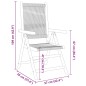 vidaXL Gartenstuhl Verstellbar 4 Stk. Grau Massivholz Akazie vidaXL Gartenstuhl Verstellbar 4 Stk. Grau Massivholz Akazie