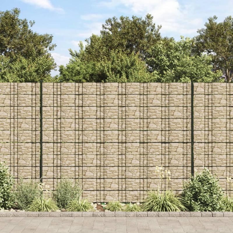 vidaXL Sichtschutzstreifen 4 Stk. Steinoptik Grau 35x0,19 m PVC vidaXL Sichtschutzstreifen 4 Stk. Steinoptik Grau 35x0,19 m PVC