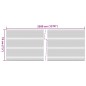 vidaXL Sichtschutzstreifen 4 Stk. Steinoptik Grau 35x0,19 m PVC vidaXL Sichtschutzstreifen 4 Stk. Steinoptik Grau 35x0,19 m PVC