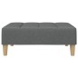 vidaXL Schlafsofa 2-Sitzer mit Fußhocker Dunkelgrau Stoff vidaXL Schlafsofa 2-Sitzer mit Fußhocker Dunkelgrau Stoff