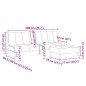 vidaXL Schlafsofa 2-Sitzer mit Fußhocker Dunkelgrau Stoff vidaXL Schlafsofa 2-Sitzer mit Fußhocker Dunkelgrau Stoff