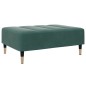 vidaXL Schlafsofa 2-Sitzer mit Fußhocker Dunkelgrün Samt vidaXL Schlafsofa 2-Sitzer mit Fußhocker Dunkelgrün Samt