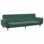 vidaXL Schlafsofa 2-Sitzer mit Fußhocker Dunkelgrün Samt vidaXL Schlafsofa 2-Sitzer mit Fußhocker Dunkelgrün Samt