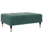 vidaXL Schlafsofa 2-Sitzer mit Fußhocker Dunkelgrün Samt vidaXL Schlafsofa 2-Sitzer mit Fußhocker Dunkelgrün Samt