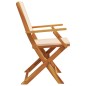 vidaXL Gartenstühle 2 Stk. Beige Massivholz Akazie & Stoff vidaXL Gartenstühle 2 Stk. Beige Massivholz Akazie & Stoff