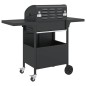 vidaXL Gasgrill mit 4 Flammen Schwarz Pulverbeschichteter Stahl vidaXL Gasgrill mit 4 Flammen Schwarz Pulverbeschichteter Stahl