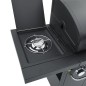 vidaXL Gasgrill mit 4 Flammen Schwarz Pulverbeschichteter Stahl vidaXL Gasgrill mit 4 Flammen Schwarz Pulverbeschichteter Stahl