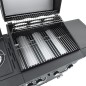 vidaXL Gasgrill mit 4 Flammen Schwarz Pulverbeschichteter Stahl vidaXL Gasgrill mit 4 Flammen Schwarz Pulverbeschichteter Stahl