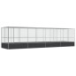 vidaXL Voliere mit Erweiterung Silbern 832x207x212 cm Stahl vidaXL Voliere mit Erweiterung Silbern 832x207x212 cm Stahl