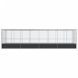 vidaXL Voliere mit Erweiterung Silbern 832x207x212 cm Stahl vidaXL Voliere mit Erweiterung Silbern 832x207x212 cm Stahl