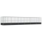 vidaXL Voliere mit Erweiterung Silbern 1246x207x212 cm Stahl vidaXL Voliere mit Erweiterung Silbern 1246x207x212 cm Stahl