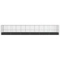 vidaXL Voliere mit Erweiterung Silbern 1246x207x212 cm Stahl vidaXL Voliere mit Erweiterung Silbern 1246x207x212 cm Stahl