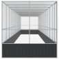 vidaXL Voliere mit Erweiterung Silbern 1246x207x212 cm Stahl vidaXL Voliere mit Erweiterung Silbern 1246x207x212 cm Stahl