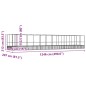 vidaXL Voliere mit Erweiterung Silbern 1246x207x212 cm Stahl vidaXL Voliere mit Erweiterung Silbern 1246x207x212 cm Stahl