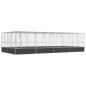 vidaXL Voliere mit Erweiterung Silbern 832x414x212 cm Stahl vidaXL Voliere mit Erweiterung Silbern 832x414x212 cm Stahl