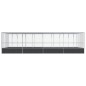 vidaXL Voliere mit Erweiterung Silbern 832x414x212 cm Stahl vidaXL Voliere mit Erweiterung Silbern 832x414x212 cm Stahl