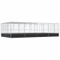 vidaXL Voliere mit Erweiterung Silbern 832x414x212 cm Stahl vidaXL Voliere mit Erweiterung Silbern 832x414x212 cm Stahl