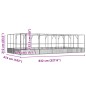 vidaXL Voliere mit Erweiterung Silbern 832x414x212 cm Stahl vidaXL Voliere mit Erweiterung Silbern 832x414x212 cm Stahl