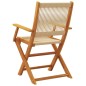 vidaXL Gartenstühle 6 Stk. Klappbar Beige Massivholz Akazie vidaXL Gartenstühle 6 Stk. Klappbar Beige Massivholz Akazie