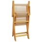 vidaXL Gartenstühle 6 Stk. Klappbar Beige Massivholz Akazie vidaXL Gartenstühle 6 Stk. Klappbar Beige Massivholz Akazie