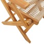 vidaXL Gartenstühle 6 Stk. Klappbar Beige Massivholz Akazie vidaXL Gartenstühle 6 Stk. Klappbar Beige Massivholz Akazie