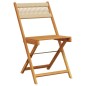 vidaXL Gartenstühle 6 Stk. Klappbar Beige Massivholz Akazie vidaXL Gartenstühle 6 Stk. Klappbar Beige Massivholz Akazie