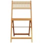vidaXL Gartenstühle 6 Stk. Klappbar Beige Massivholz Akazie vidaXL Gartenstühle 6 Stk. Klappbar Beige Massivholz Akazie
