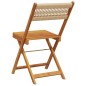 vidaXL Gartenstühle 6 Stk. Klappbar Beige Massivholz Akazie vidaXL Gartenstühle 6 Stk. Klappbar Beige Massivholz Akazie