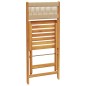 vidaXL Gartenstühle 6 Stk. Klappbar Beige Massivholz Akazie vidaXL Gartenstühle 6 Stk. Klappbar Beige Massivholz Akazie