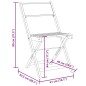 vidaXL Gartenstühle 8 Stk. Klappbar Anthrazit Stoff und Massivholz vidaXL Gartenstühle 8 Stk. Klappbar Anthrazit Stoff und Massivholz