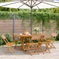 vidaXL Gartenstühle 6 Stk. Klappbar Taupe Stoff und Massivholz vidaXL Gartenstühle 6 Stk. Klappbar Taupe Stoff und Massivholz