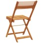 vidaXL Gartenstühle 6 Stk. Klappbar Beige Stoff und Massivholz vidaXL Gartenstühle 6 Stk. Klappbar Beige Stoff und Massivholz