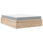 vidaXL Bett mit Matratze 120x200 cm Massivholz Kiefer vidaXL Bett mit Matratze 120x200 cm Massivholz Kiefer