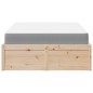 vidaXL Bett mit Matratze 120x200 cm Massivholz Kiefer vidaXL Bett mit Matratze 120x200 cm Massivholz Kiefer