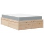 vidaXL Bett mit Matratze 120x200 cm Massivholz Kiefer vidaXL Bett mit Matratze 120x200 cm Massivholz Kiefer