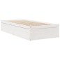 vidaXL Bett mit Matratze Weiß 90x190 cm Massivholz Kiefer vidaXL Bett mit Matratze Weiß 90x190 cm Massivholz Kiefer