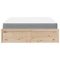 vidaXL Bett mit Matratze 160x200 cm Massivholz Kiefer vidaXL Bett mit Matratze 160x200 cm Massivholz Kiefer