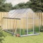 vidaXL Gewächshaus mit Fundamentrahmen Silber 334x169x202cm Aluminimum vidaXL Gewächshaus mit Fundamentrahmen Silber 334x169x202cm Aluminimum
