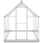 vidaXL Gewächshaus mit Fundamentrahmen Silber 334x169x202cm Aluminimum vidaXL Gewächshaus mit Fundamentrahmen Silber 334x169x202cm Aluminimum