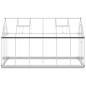 vidaXL Gewächshaus mit Fundamentrahmen Silber 334x169x202cm Aluminimum vidaXL Gewächshaus mit Fundamentrahmen Silber 334x169x202cm Aluminimum