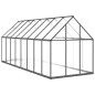vidaXL Gewächshaus mit Fundamentrahmen Anthrazit 445x169x195 cm Alu vidaXL Gewächshaus mit Fundamentrahmen Anthrazit 445x169x195 cm Alu