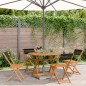 vidaXL 5-tlg. Garten-Essgruppe Polypropylen und Massivholz Schwarz vidaXL 5-tlg. Garten-Essgruppe Polypropylen und Massivholz Schwarz