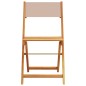 vidaXL 5-tlg. Garten-Essgruppe Stoff und Massivholz Taupe vidaXL 5-tlg. Garten-Essgruppe Stoff und Massivholz Taupe
