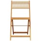 vidaXL 5-tlg. Garten-Essgruppe Polypropylen und Massivholz Beige vidaXL 5-tlg. Garten-Essgruppe Polypropylen und Massivholz Beige