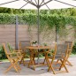 vidaXL 5-tlg. Garten-Essgruppe Polypropylen und Massivholz Grau vidaXL 5-tlg. Garten-Essgruppe Polypropylen und Massivholz Grau