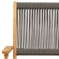 vidaXL 5-tlg. Garten-Essgruppe Polypropylen und Massivholz Grau vidaXL 5-tlg. Garten-Essgruppe Polypropylen und Massivholz Grau