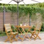vidaXL 3-tlg. Bistro-Set Beige Polypropylen und Massivholz vidaXL 3-tlg. Bistro-Set Beige Polypropylen und Massivholz